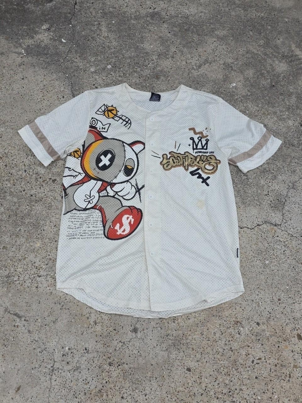 2K Southpole Mesh Graffiti Baseball Jersey Size Medium